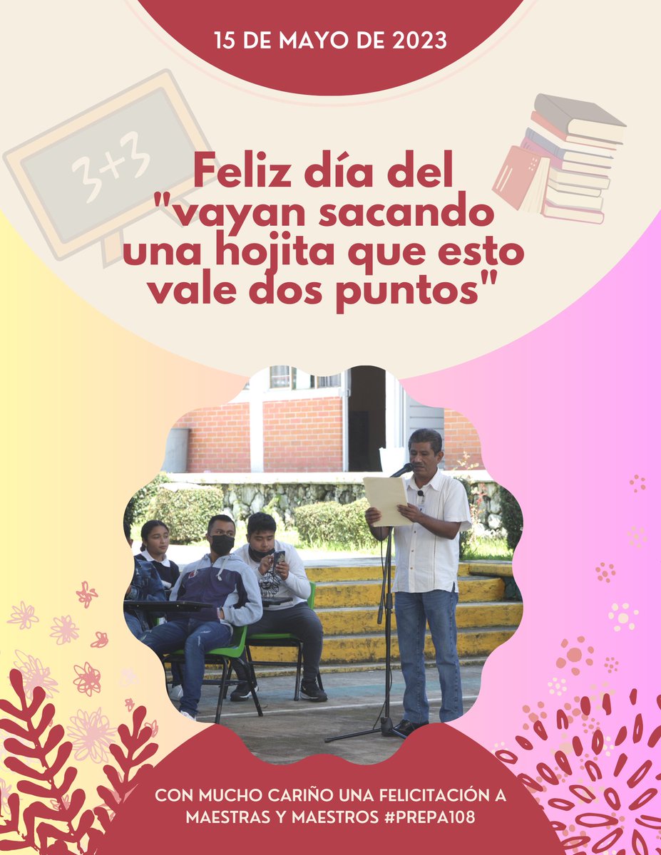 prepa108's tweet photo. #Prepa108 🍎📚 https://t.co/qatvjP5bfD