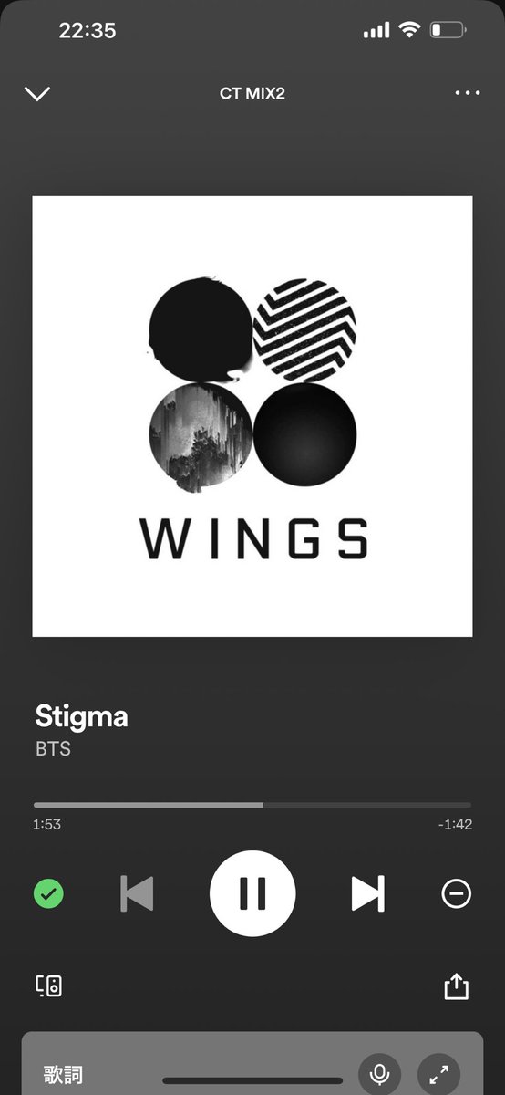yzkBBqzc2F9gMCg's tweet photo. @VTeamBase Track 6: Stigma #SpotifyPartae https://t.co/ZSBI0wAvGB