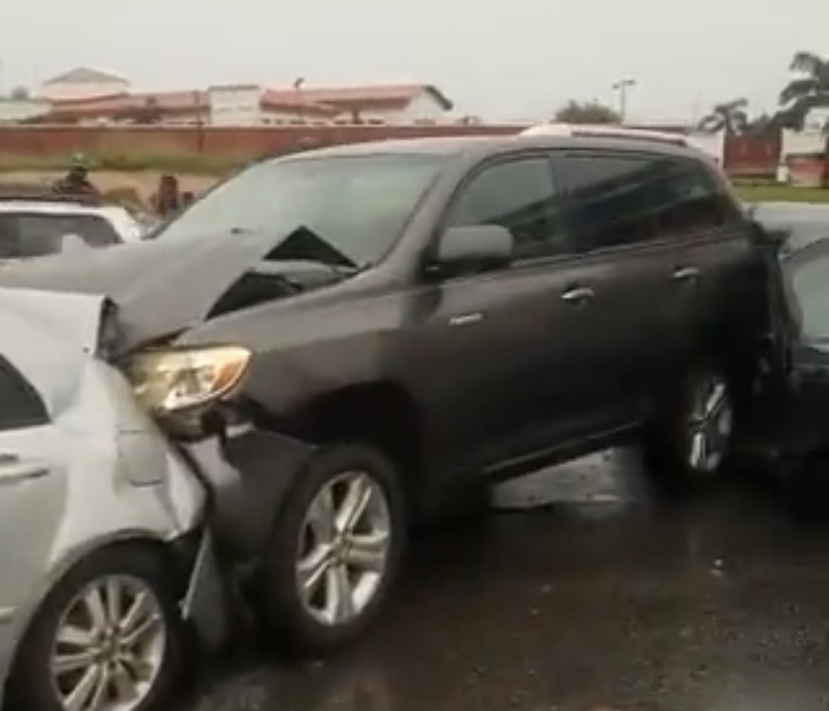 TheCable on Twitter: "Four injured in accident involving 9 vehicles on