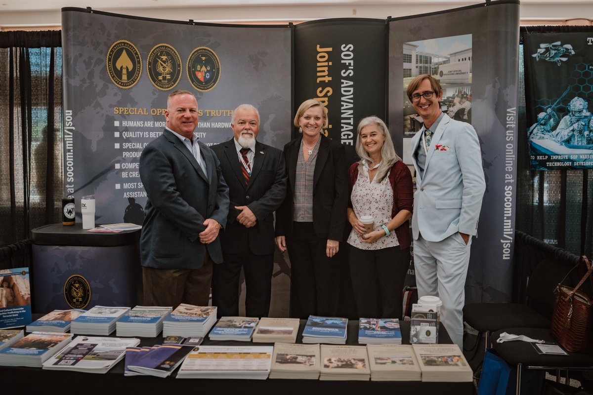 THINKJSOU's tweet photo. #sofweek2023 Round up! Thank you for everyone who stopped by #JSOU 's booth last week! Check out some highlights from the week!
#thinkjsou #serviceandoutreach #sof #sofweek #specialoperations #socom #ussocom @USSOCOM https://t.co/t1CbiMp7cx