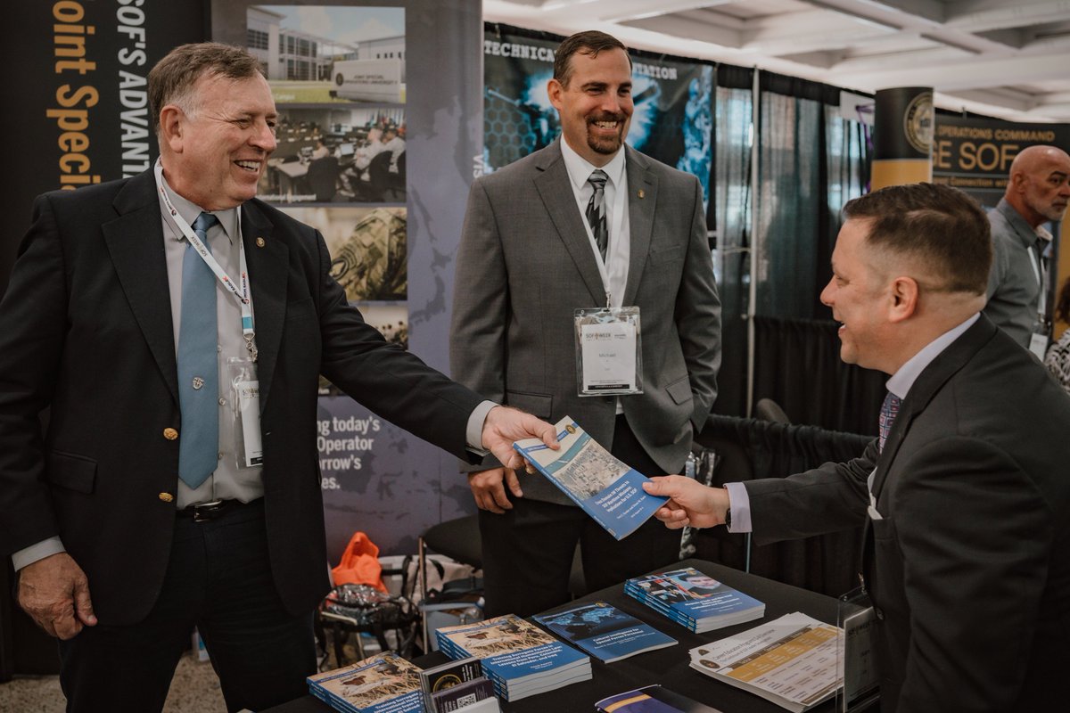 THINKJSOU's tweet photo. #sofweek2023 Round up! Thank you for everyone who stopped by #JSOU 's booth last week! Check out some highlights from the week!
#thinkjsou #serviceandoutreach #sof #sofweek #specialoperations #socom #ussocom @USSOCOM https://t.co/t1CbiMp7cx