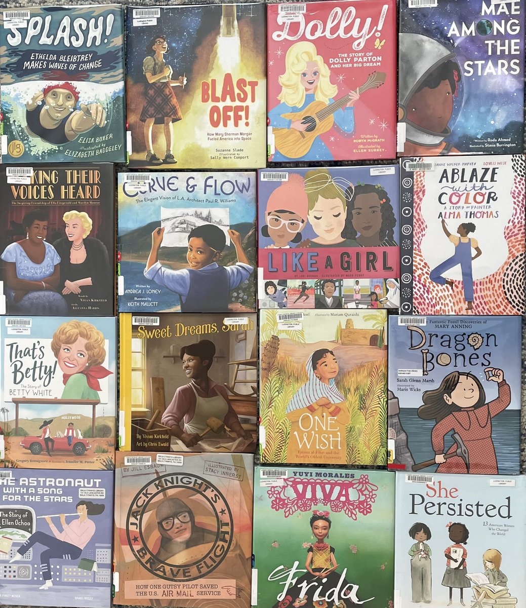 Getting some wonderful #picturebook biography & #NF inspiration from these great titles! Thanks to @eboxer @AuthorSSlade @rmcgrathwrites @viviankirkfield @AndreaJLoney @LoriDegman @JeanneWHarvey @mo_yuksel @SG_Marsh @JFinleyMosca @JEsbaum @yuyimorales @ChelseaClinton & others!