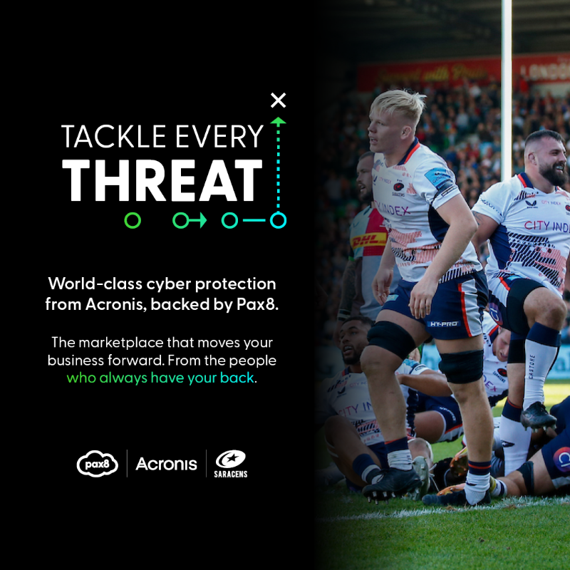 Saracens's tweet photo. #ProtectYourEdge to stay ahead of the game with @Pax8, the official @Acronis #CyberFit partner, just like Saracens do!
Don’t wait until it’s too late. Schedule a demo now to learn more 👇
#YourSaracens💫 | #MSP | #ManagedServices