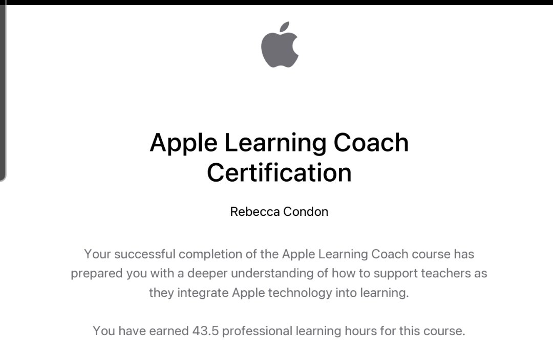 It's official! What a great professional learning opportunity with @AppleEDU.   #112leads #wt112 #applelearningcoach