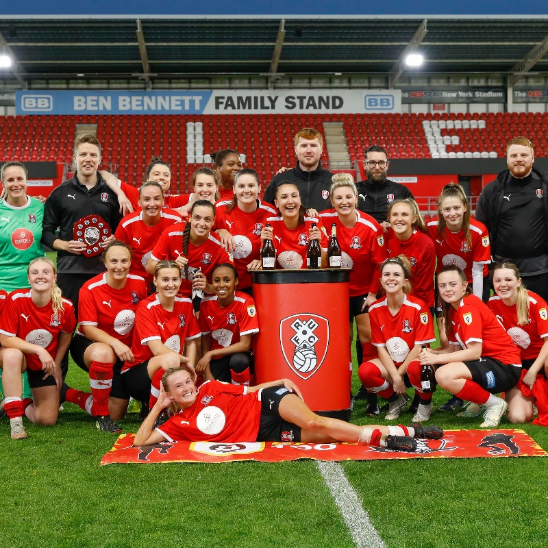 RotherhamUnited's tweet photo. GALLERY | RUWFC v Mansfield Town - #HerGameToo Shield

#rufc | #ForeverTogetherForeverProud