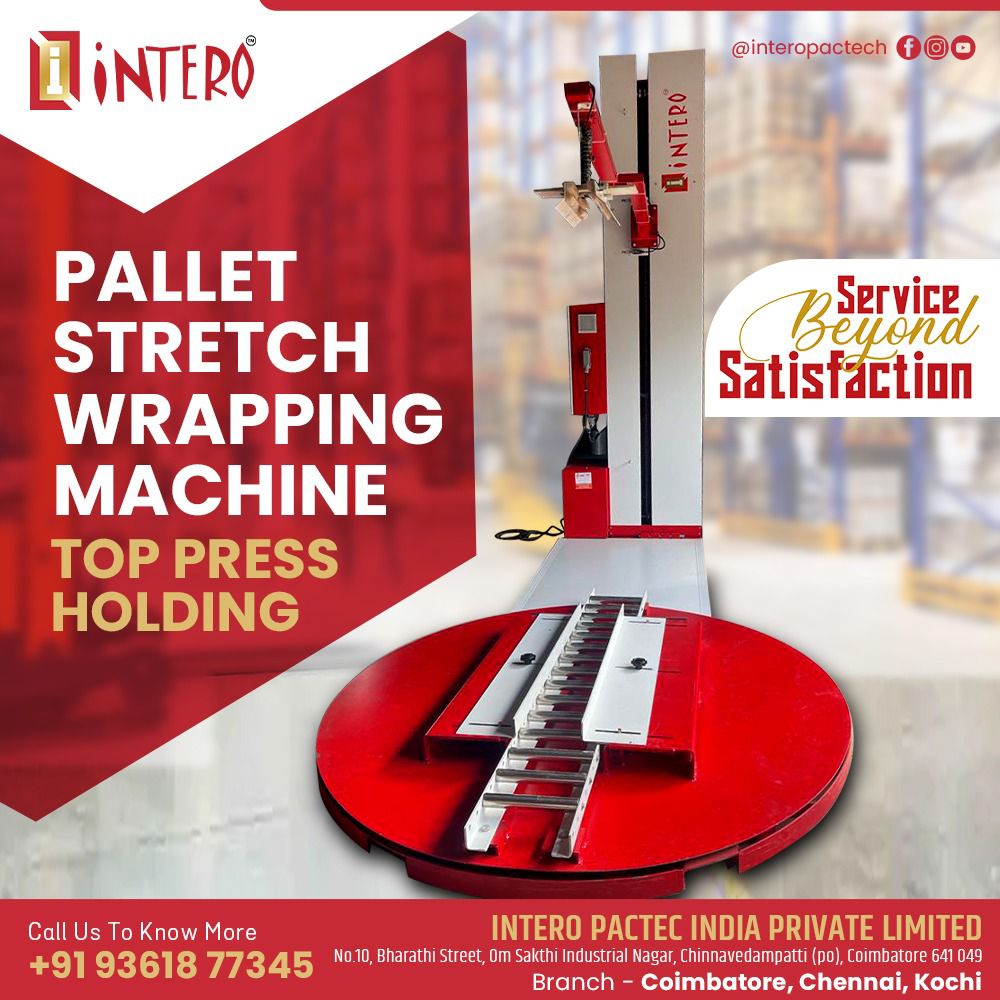Pallet Stretch Wrapping Machine In Coimbatore
Pallet Stretch wrappin ..For more info visit...interopackingmachines.com/latest-update/…