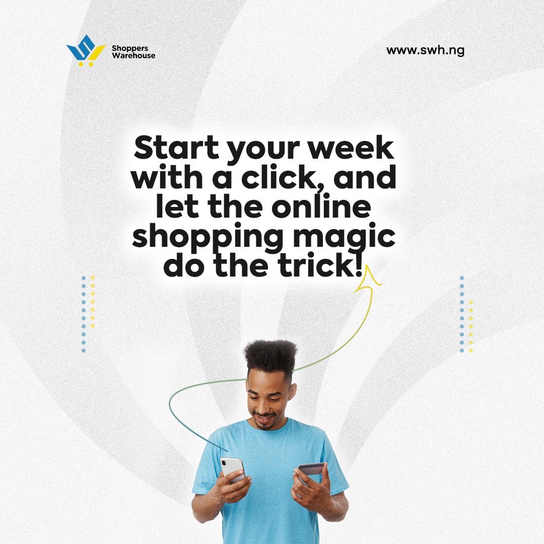 shoppers_swh's tweet photo. Get ready to tackle the week ahead with ease by opting for the convenience of online shopping.
Start your week with a click and let the magic of shoppers warehouse do the rest!
#MondayMotivation #Hildabacicookathon #clickandshop #onlineshopping https://t.co/laqU0rZioD