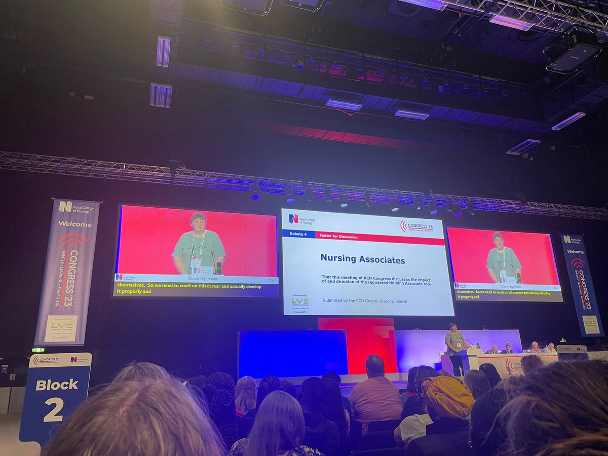 Felt that I had to get up and share my views on nursing associates @theRCN #RCN23