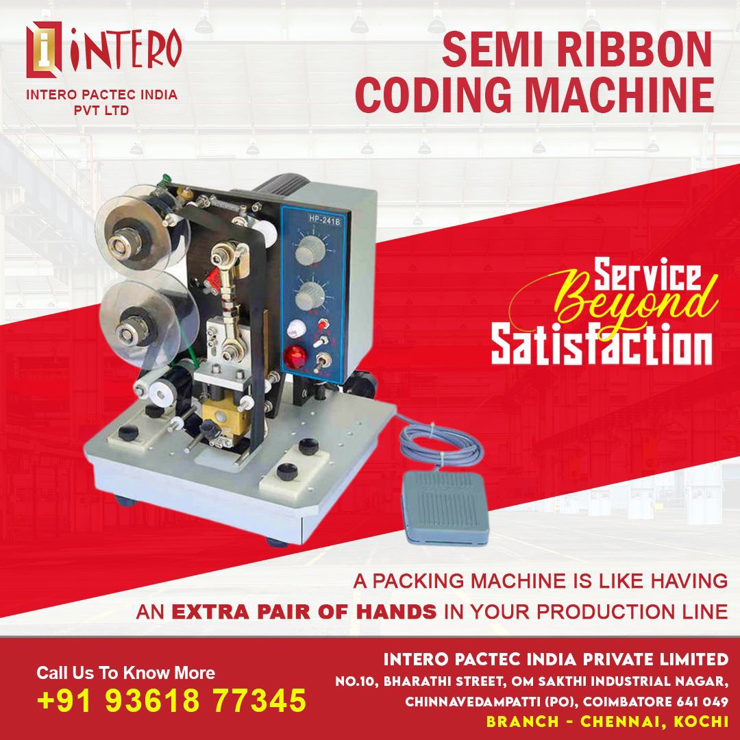 Semi Automatic Ribbon Coding In Trichy
             Semi automatic C ..For more info visit...interopackingmachines.com/latest-update/…
