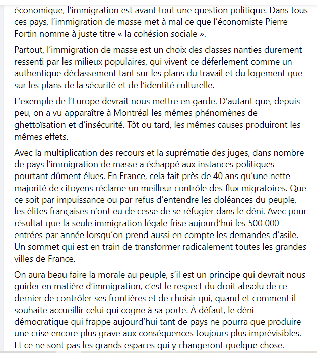 ChantalMaggy's tweet photo. Un texte court et précis de Christian Rioux, mai 2023.
Il illustre à lui seul la stratégie de la #mondialisation par l'#immigration de masse dans les pays #multiculturels. Les impacts sociaux économiques. Et les accusations de la gauche wokiste : RT en réponse aux attaques
#Polqc https://t.co/A7saEH27pI