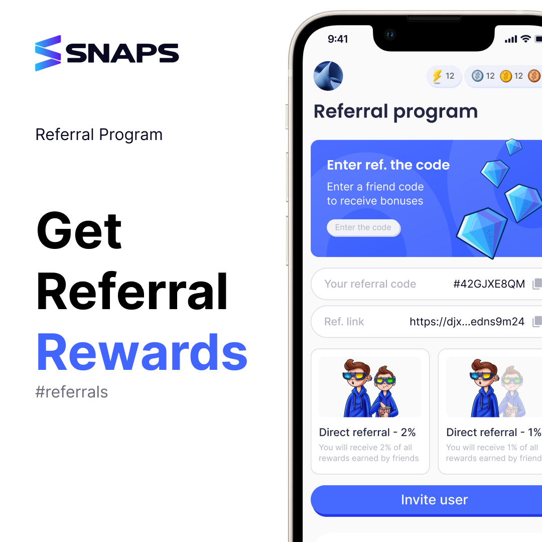 Snaps WEB3 Short Video Platform on Twitter "🗣About Snaps Referral Program Get 3 of direct