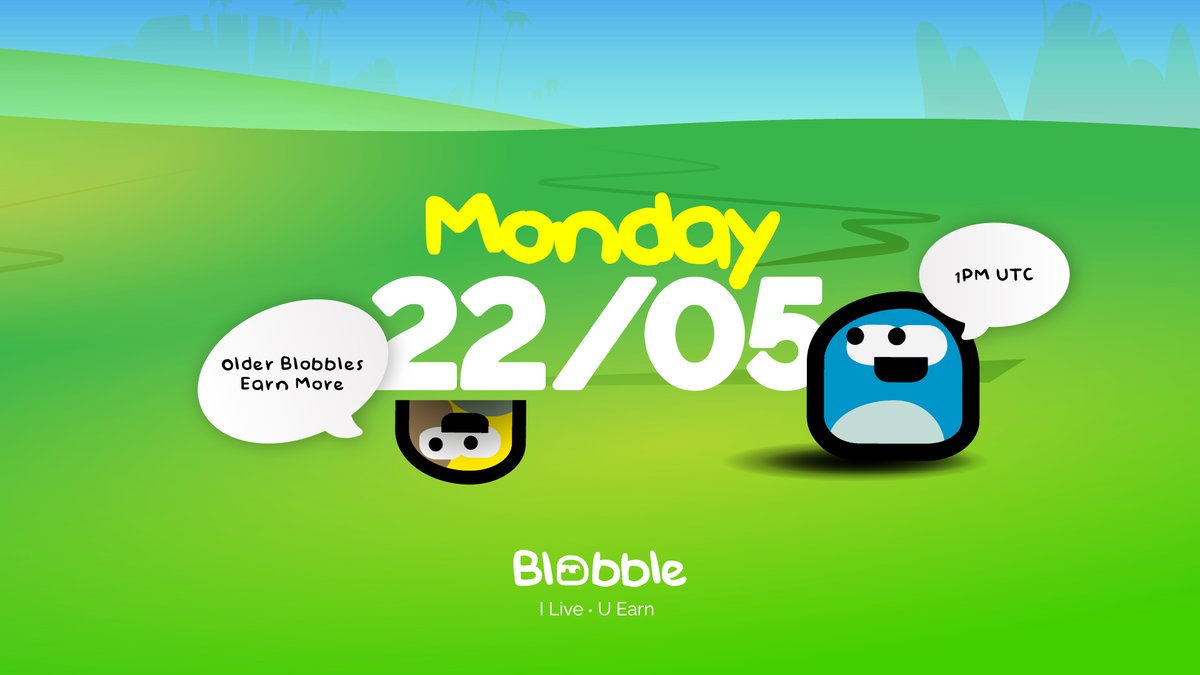 Welcome to Blobble World 🌏

Opening the Blobble gates on the 22nd of May!

👉 Follow us here to stay in the loop, more information and news dropping each day!

👍 Like this post if you love 🌐 ICON and Blobble 🌈