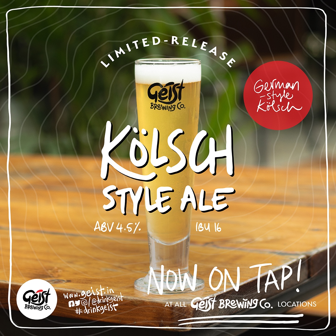 LIMITED RELEASE BEER ALERT 🚨⁠ The Geist Kölsch-Style Ale⁠ is now on tap at Geist Brewing Co. OMR, Geist Brewing Co. Rajajinagar & Geist Brewing Co. Hennur 🍻 More about the beer here: l8r.it/bOHB #brewedinbangalore #craftbeer #bangalore ⁠