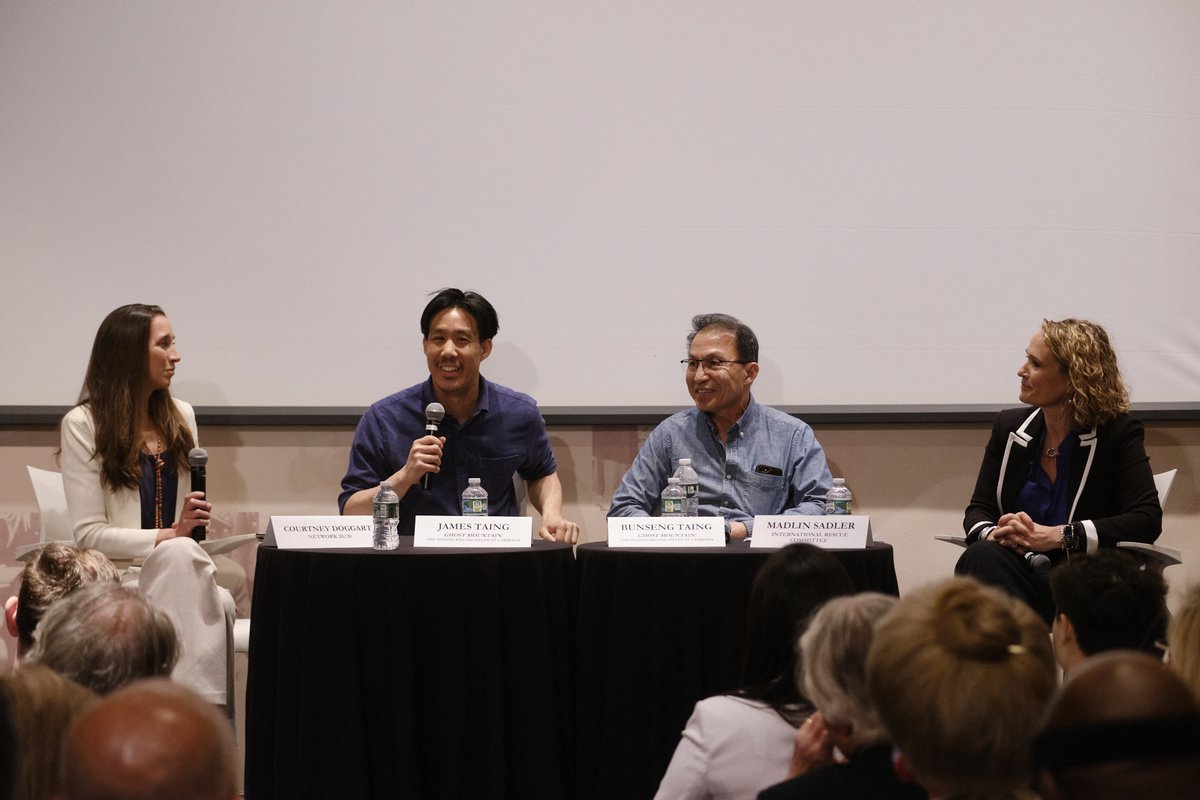 Network2020's tweet photo. #thankyou to our partners @roosevelt_house and the Preah Vihear Foundation for hosting an event for the film Ghost Mountain: The Second Killing Fields of Cambodia, and our speakers Bunseng Taing, @TaingJames, Kyung-wha Kang and @MadlinSadler from @RESCUEorg.
 
 #network2020 https://t.co/anPtd7hRf4