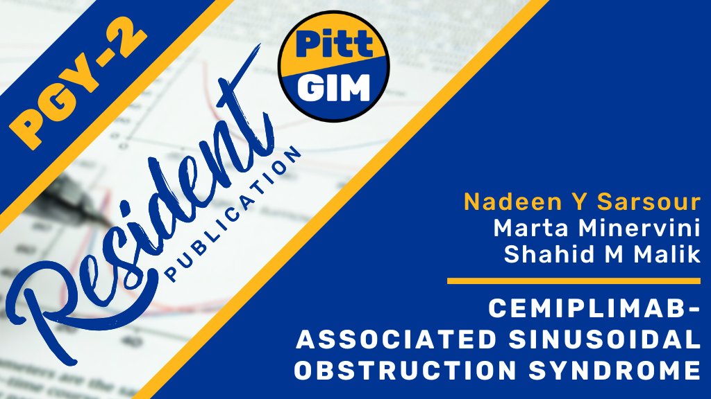#PGY2 <a href="/NadeenSarsour/">Nadeen Sarsour, MD</a>, with Marta Minervini &amp; Shahid Malik, share a #CaseReport in <a href="/ACGCRJ/">ACGCRJ</a> on cemiplimab-associated sinusoidal obstruction syndrome. 

Read the full report here: ow.ly/NirZ50O5BeZ