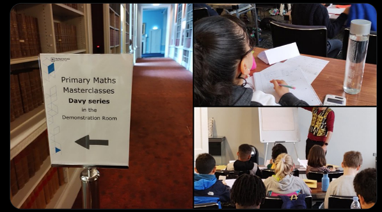 mathsExplorers's tweet photo. What a splendid day at @Ri_Science Yr5 #RiMasterclass Our very own Co-Founder & Creative Maths Director Jason Gottfried @MathsbyColour led the Faraday class on colour patterns & prime factors and several of our maths students were attending too! "It was mega fun" said one! https://t.co/OYiF3lpr4m