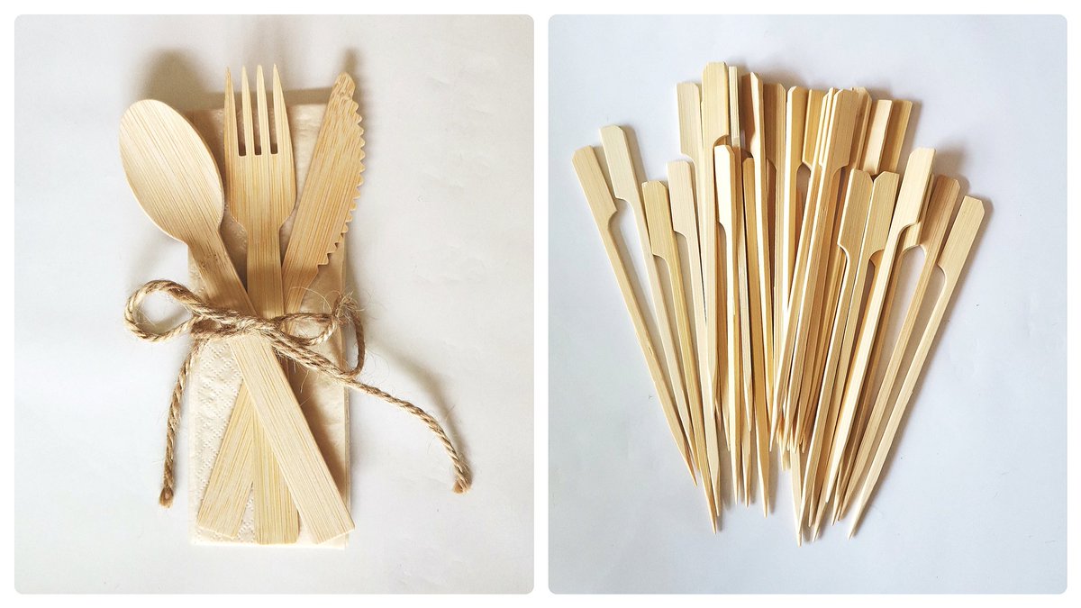 Lilyyanglixa's tweet image. Disposable bamboo cutlery set and bamboo paddle skewers manufacturer,
The more you order, the better deal!

lily@jnbamboo.com
+86 17347100268

#bamboocutlery
#disposabletableware
#biodegradablecutlery