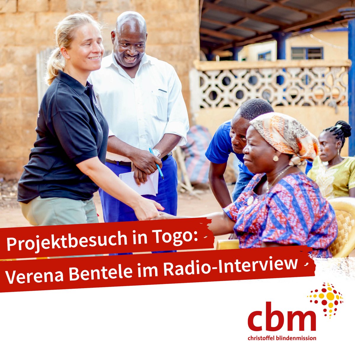 cbmDeutschland's tweet photo. #CBM-Botschafterin @VerenaBentele spricht in der Sendung „Heaven“ am 18.5. bei Radio Regenbogen von 9-10 Uhr über ihren Projektbesuch in Togo. Wenn ihr hören möchtet, wie der Besuch ihren Blick auf Inklusion hier in Deutschland verändert hat, hört rein: https://t.co/wqYVDJawfQ https://t.co/oQkgkutoLH