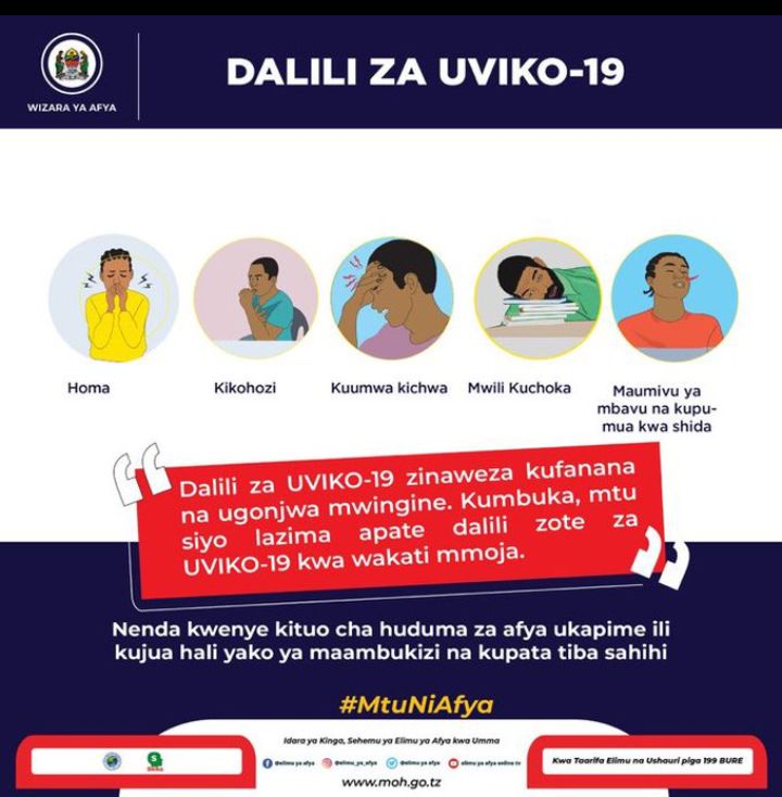 Chukua tahadhari mapema, usisuburi madhara zaidi.
#PimaUviko19
#MtuNiAfya
#NaendeleaKujifunza