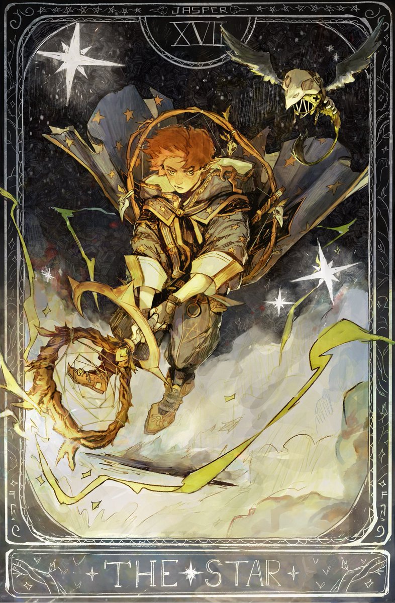 Aether_Fanart's tweet photo. The Star
Drawing of my pathfinder/dnd character in tarot card style c:
He's very shiny https://t.co/zoZ0so2iAR