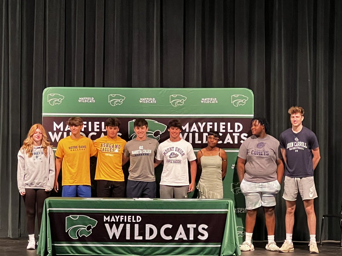 Congratulations to Ryanne, Keith, Mia, Kyle, Austin, Logan, Aiden, and Mason as they officially committed to furthering their athletic careers in college.