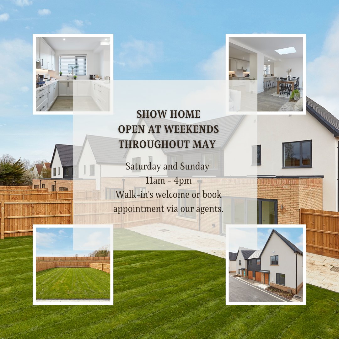 enterprisepg's tweet photo. BRICKETTS, NEWPORT SHOW HOME IS OPEN AT WEEKENDS ⁠IN MAY 
⁠ONLY 4 HOMES REMAINING
Come and view our beautiful 4 bedroom Show Home between 11am- 4pm over weekends in May. ⁠No need to book pre-book appointment 
Savills on 01223 347000 &amp; Mullucks on 01799 520520. ⁠ https://t.co/0wHKejtvGo