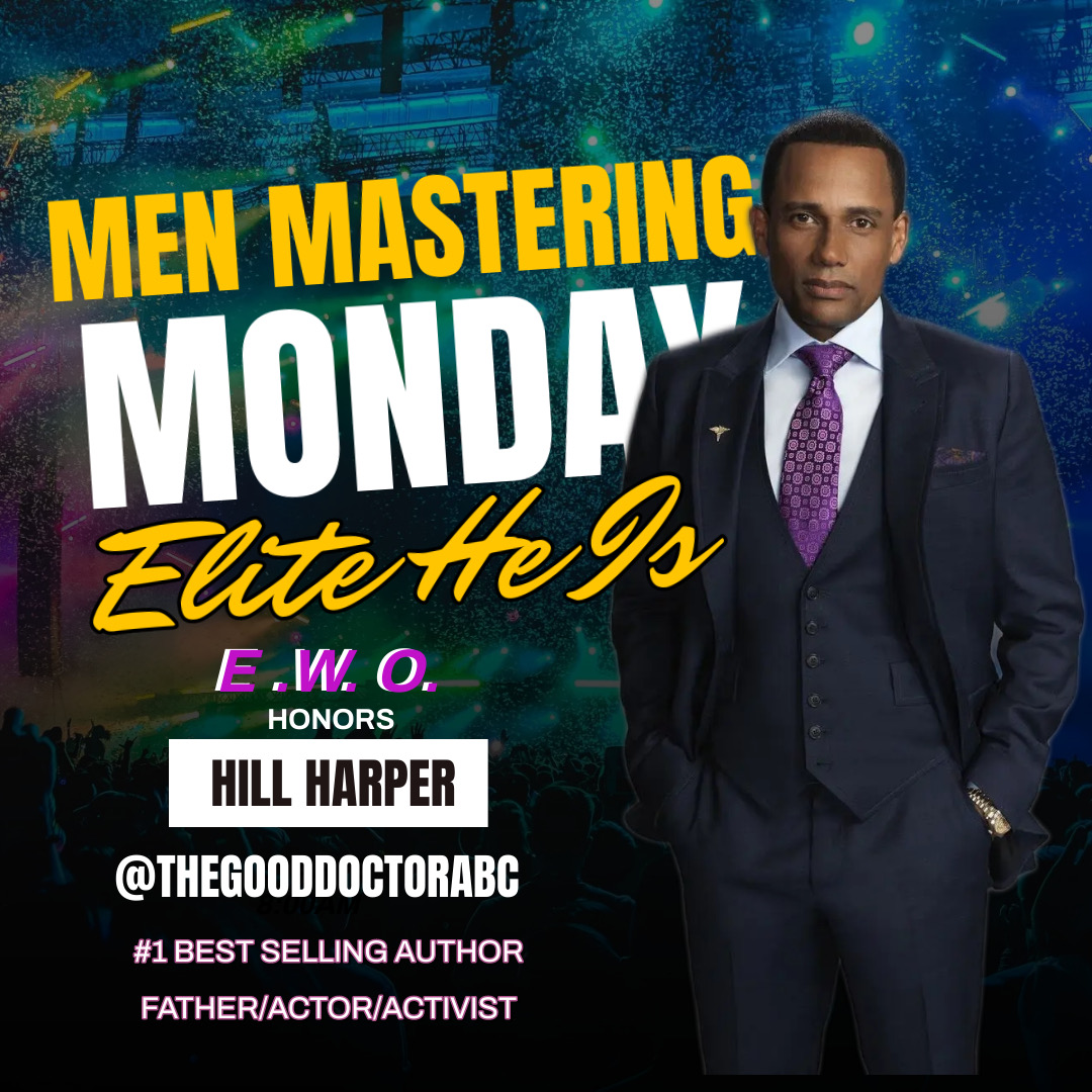 Elite Women Organization is welcoming back 'Men Mastering Mondays' starting today!! So we recognize Hill Harper for his dedication to our youth and communities. Plus an outstanding Actor, Author and Activist. #menmastermonday #hillharper
#hillharperforsenate #bestsellingarthor