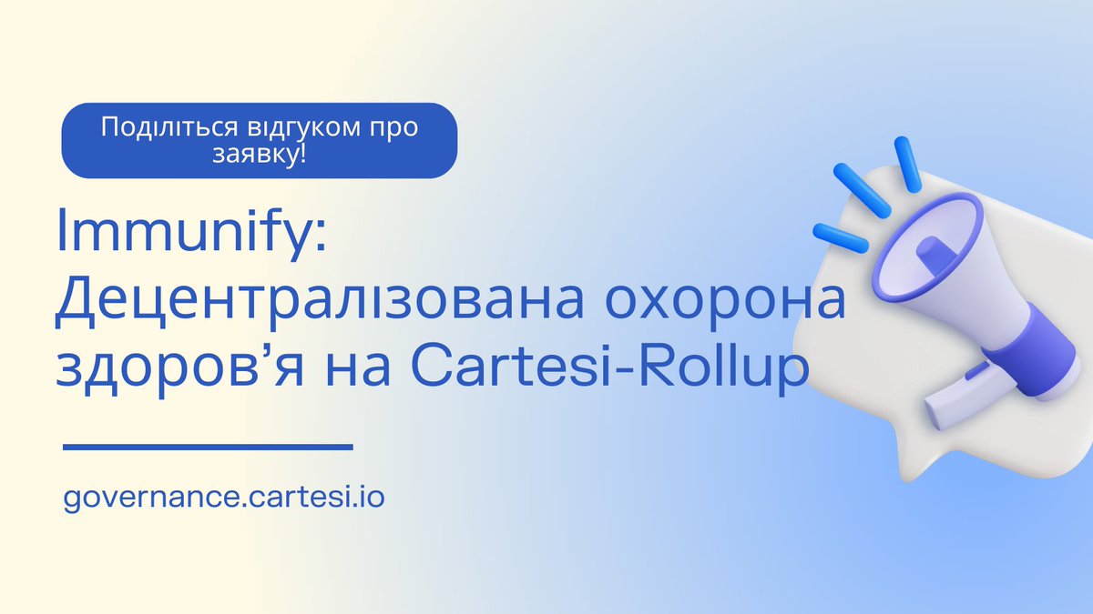 Cartesi_Ukraine's tweet image. Перемога в онлайн хакатоні #Cartesi не зупинила #Immunify!

Ми запрошуємо вас поділитися відгуками про пропозицію Akanimoh для децентралізованого протоколу здоров'я на Cartesi Rollups.

Залиште свій відгук про пропозицію тут: bit.ly/3BrSzKi.
$CTSI #CTSI #crypto #крипто