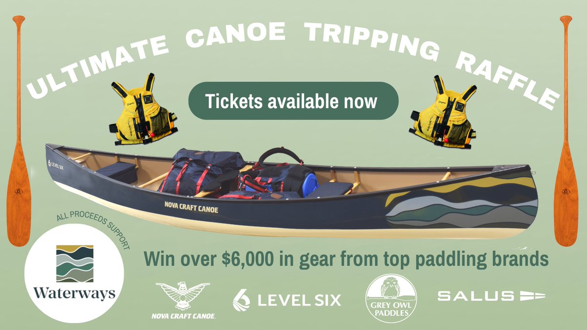 Joining forces with some phenomenal brands to raise money for an even better cause this summer <a href="/waterwayscanada/">Waterwayscanada</a> Raffle tickets now available here: levelsix.ca/products/water…