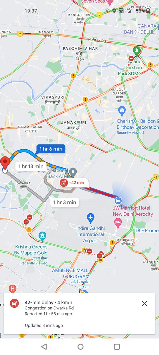 davinder2509's tweet photo. @dtptraffic Please help us as we are facing a high volume of traffic jam. Please resolve the issue. https://t.co/bcc1gcKrtl