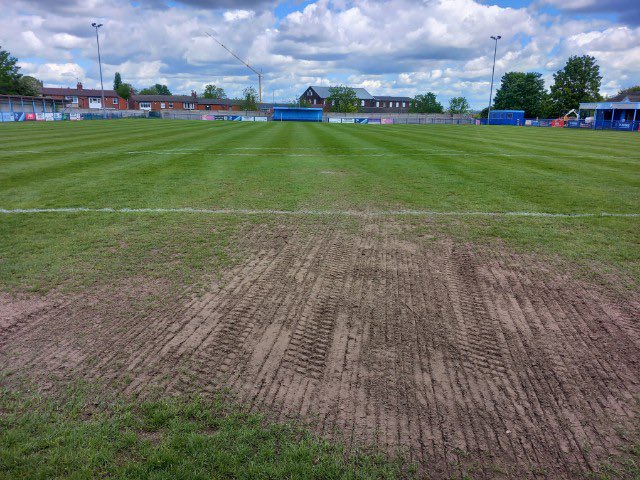 OssettUnited's tweet photo. Pitch renovations - Satge 1 - Reseeding #GroundImprovements #ContinuallyImproving #StrongerTogether https://t.co/MQesytuTvm