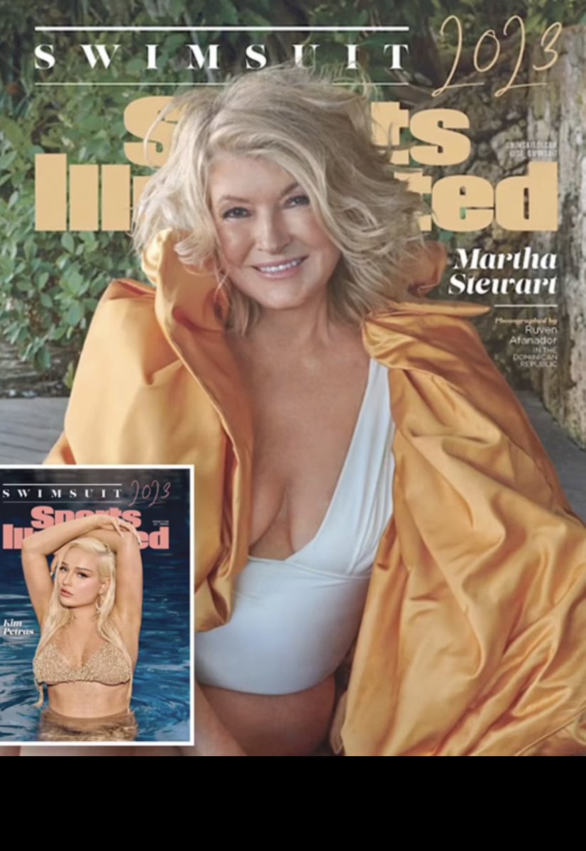 DivinaStavola's tweet photo. Talk about #LifeGoals ! @MarthaStewart was a working #Model in her youth but became a #DomesticGoddess Yet she’s always maintained the aura of a model. She’s gorgeous, sexy & kick ass! Did a shoot w/ her 15+ yrs ago, HER SHOW WAS A TIGHTLY RUN SHIP! I was in AWE! #SICover https://t.co/zQy89AgxFS