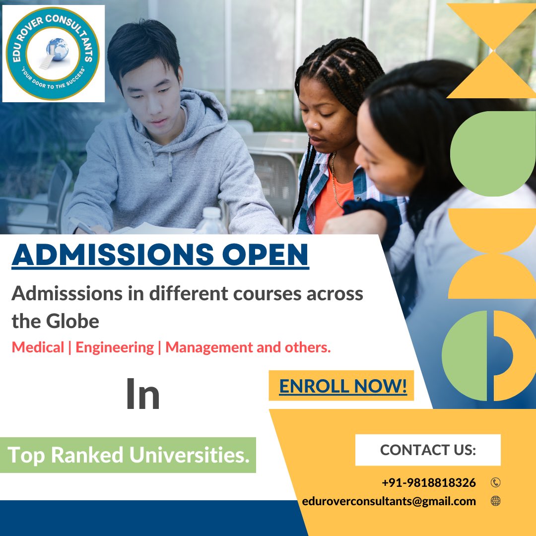eduroverconsult's tweet photo. Don’t waste time and opportunity. Get yourself enrolled. Admissions started for the session 2023. #NEET #neet #neetexam2023 #studyabroad #mbbs https://t.co/7RaHQFLgF8