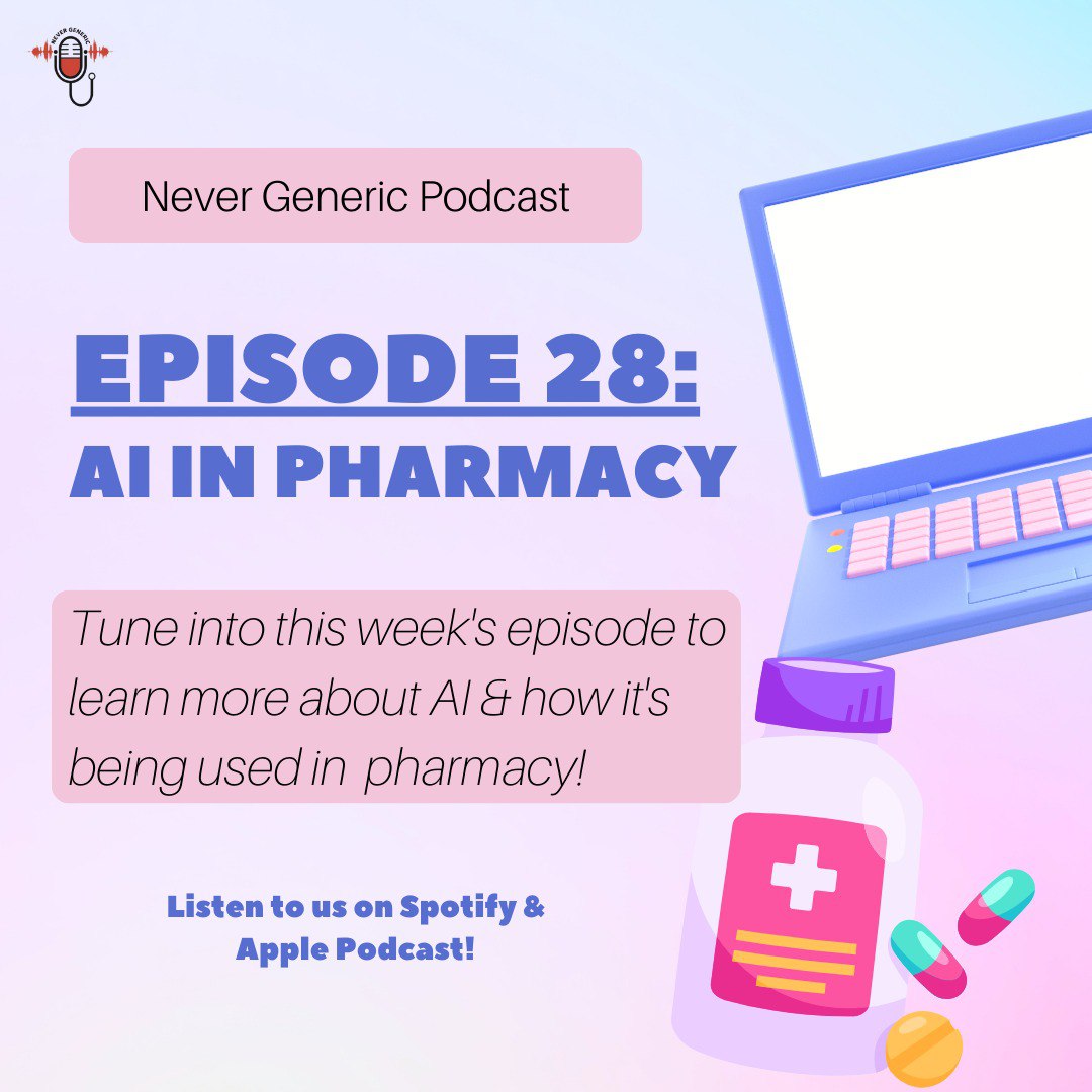 NeverGenericPod's tweet photo. Episode 28:🎙️ #AlinPharmacy!📷 (Link in bio!) https://t.co/v5s4SBELCL