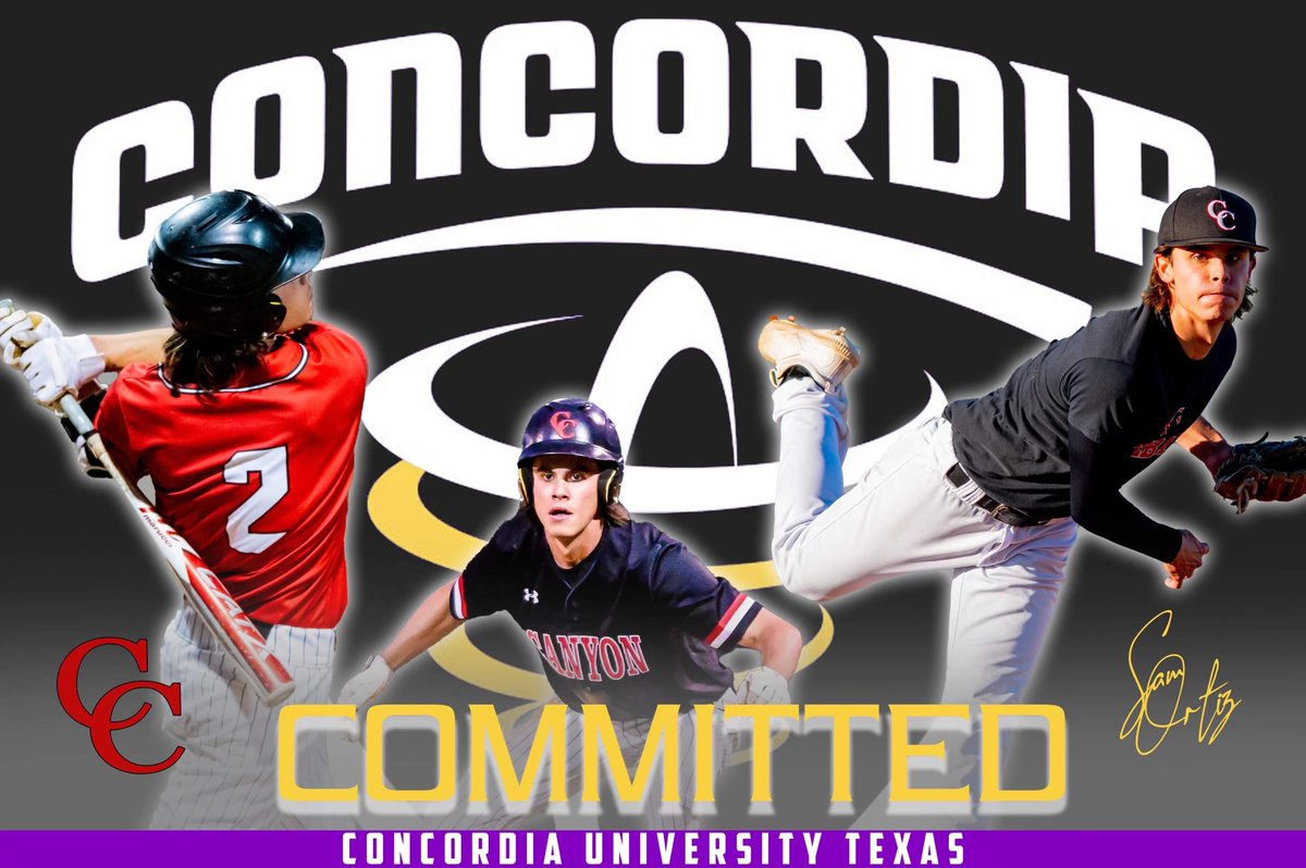 I am extremely blessed to announce that I will be continuing my academic and baseball career at Concordia University. I would like to thank God and all my coaches and family for supporting me along the way!
<a href="/CTXAthletics/">Concordia Athletics</a> <a href="/CanyonCougarBB/">CanyonCougarBaseball</a>