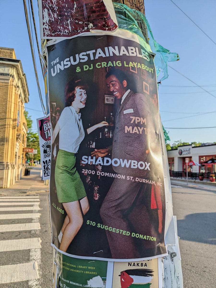 canvassing for our next live #reggae gig at the <a href="/ShadowboxDurham/">Shadowbox Studio</a> 5/19 7 pm EST with DJ #craiglayabout get the #ska you need #durham! #livemusic