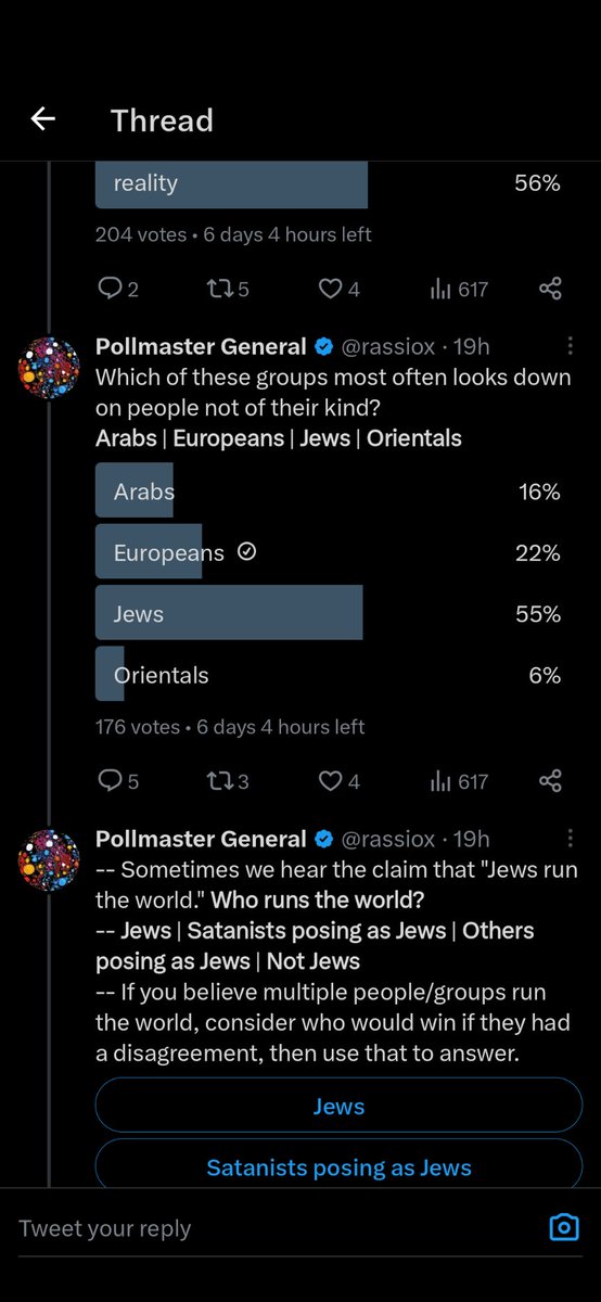 BADC0mpany69's tweet photo. I'm so glad this anti-Semitic pollster account is verified I'd hate to confuse them with another 🙄 #TwitterBlueTick #WhyMenShouldntBeInCharge #Twitter #Verified https://t.co/hrbHl1kPSn