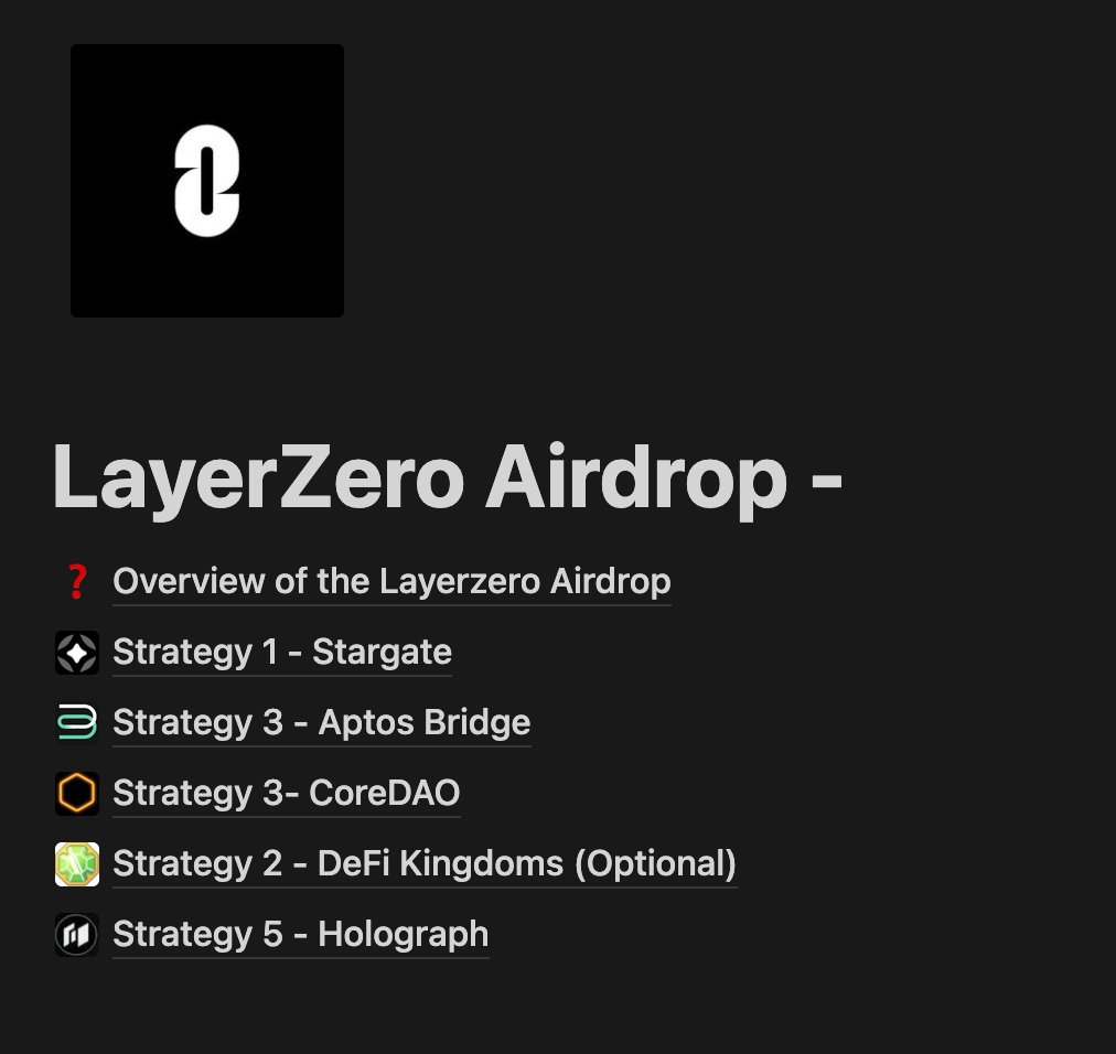 It was only February when I made $100,000+ on the $BLUR Airdrop

After weeks of research, I've found the next big 6 figure airdrop, <a href="/LayerZero_Labs/">LayerZero Labs</a>

I've built an EXACT strategy showing you what to do to qualify

Like + Comment 'Airdrop' and I'll DM you access (must be following)