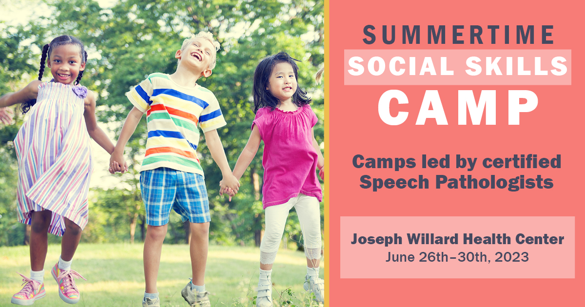 Sign up now for Social Skills Camp! Campers will participate in activities to help learn how to cooperate, practice taking turns, and build listening and other  social skills.
📅 June 26–30,  8:00am–noon
😀For children 7–10 yrs with an active IEP
Details: bit.ly/3GW0FxH