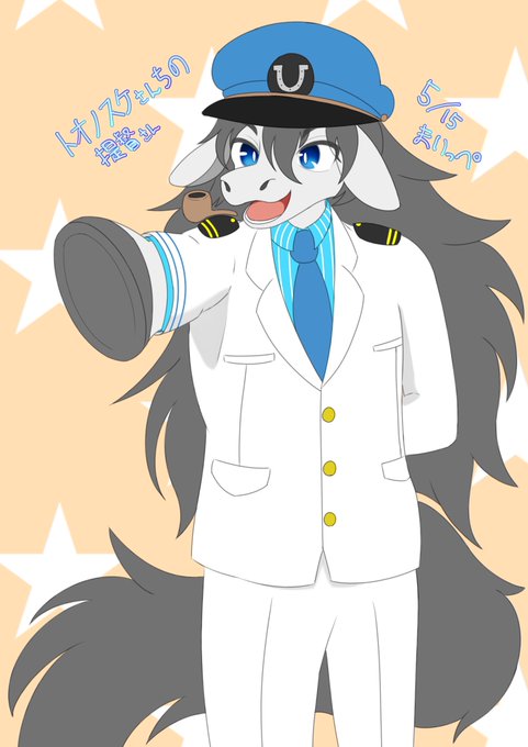 トオノスケ様(@tonosukedx )宅の提督さんファンアートです🐴 