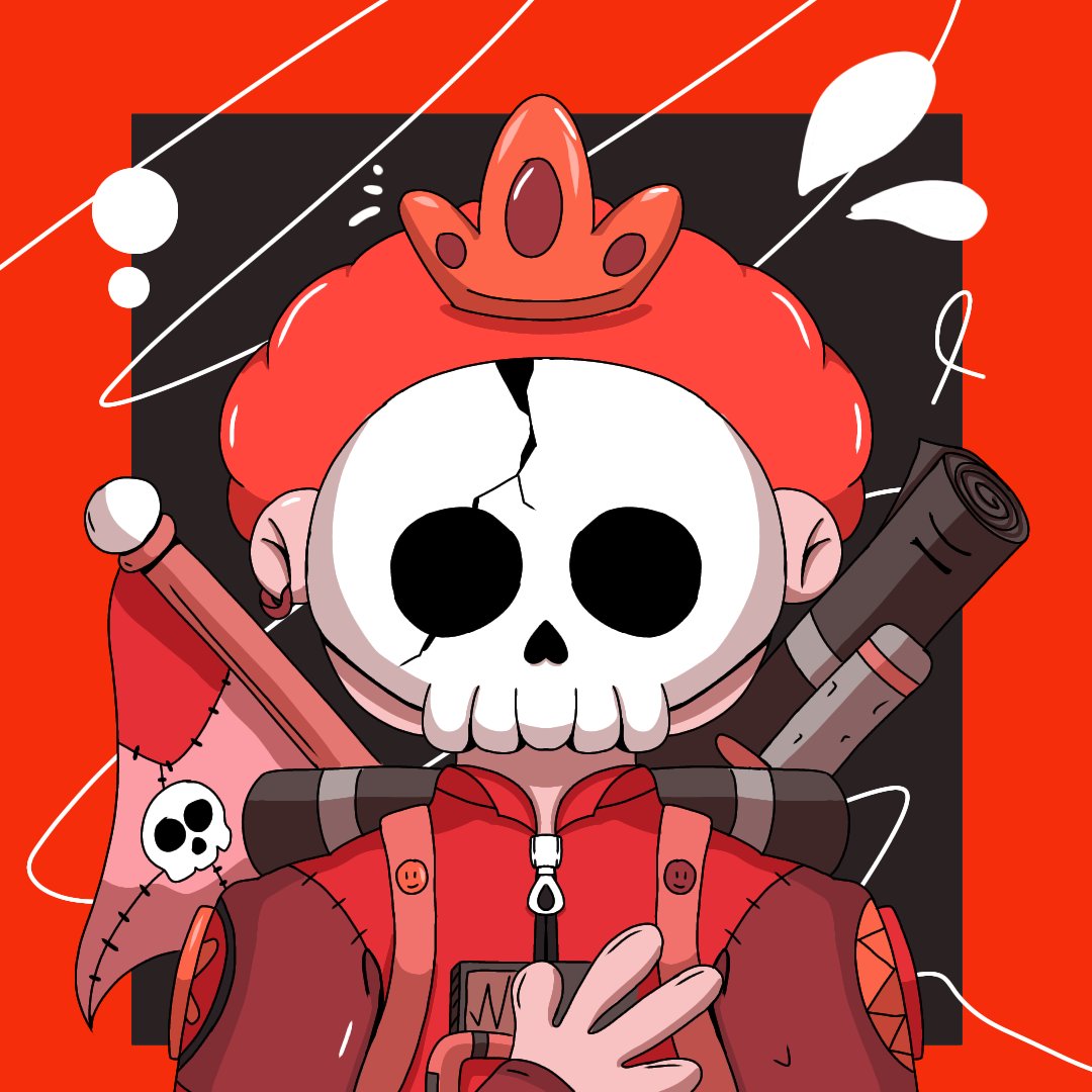 AshTellStory's tweet photo. ‼️AUCTION LIVE‼️

#1 - Bone king👑☠️

The Suicide Squad is led by Bone King, a highly intelligent human who wears a striking bone mask.

Available now on @exchgART 

Reserve price : 0.2 $SOL
Duration : 24 Hours

Start your bid now🔥

Link below👇 https://t.co/6nAnlixIVC