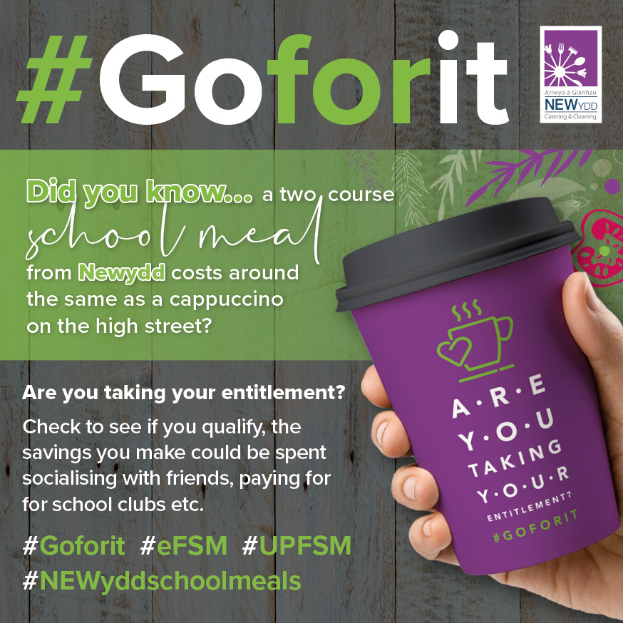 NEWyddCatering's tweet photo. #Goforit #EwchAmdani #eFSM #UPFSM #NEWyddschoolmeals #prydauysgolnewydd
@FlintshireCC https://t.co/OJs20FHIfK