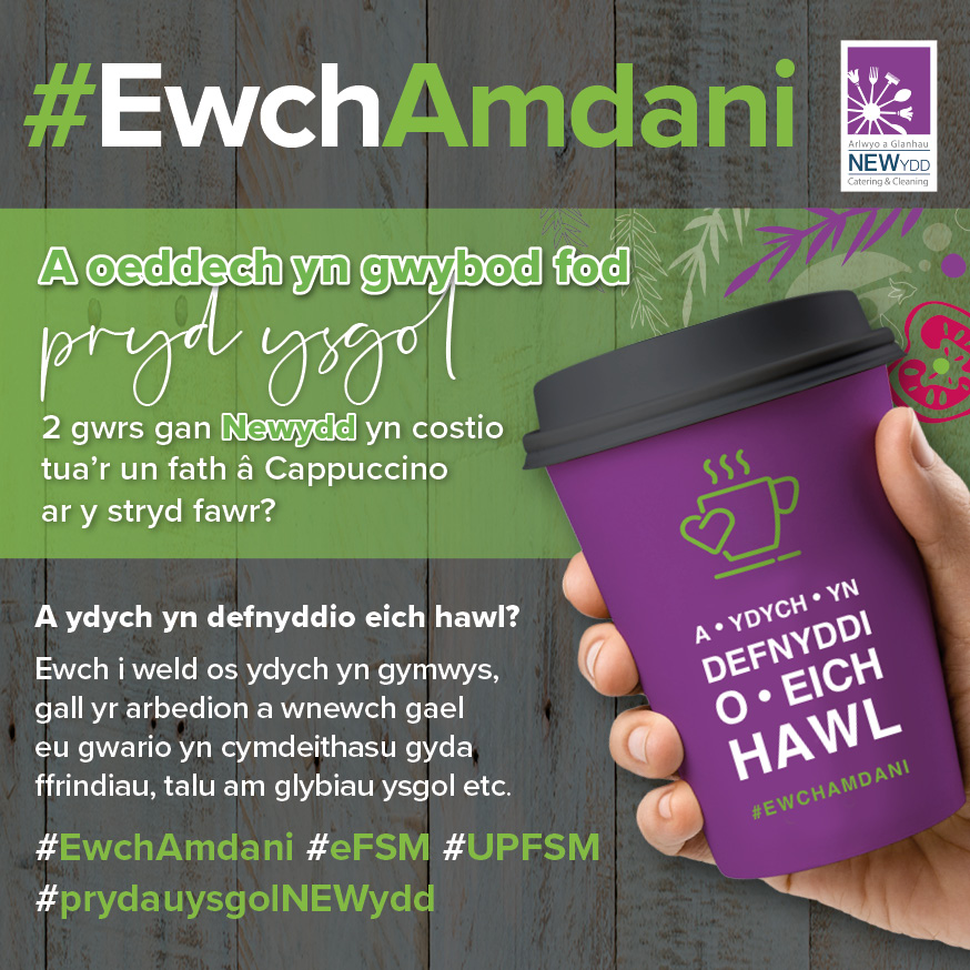 NEWyddCatering's tweet photo. #Goforit #EwchAmdani #eFSM #UPFSM #NEWyddschoolmeals #prydauysgolnewydd
@FlintshireCC https://t.co/OJs20FHIfK