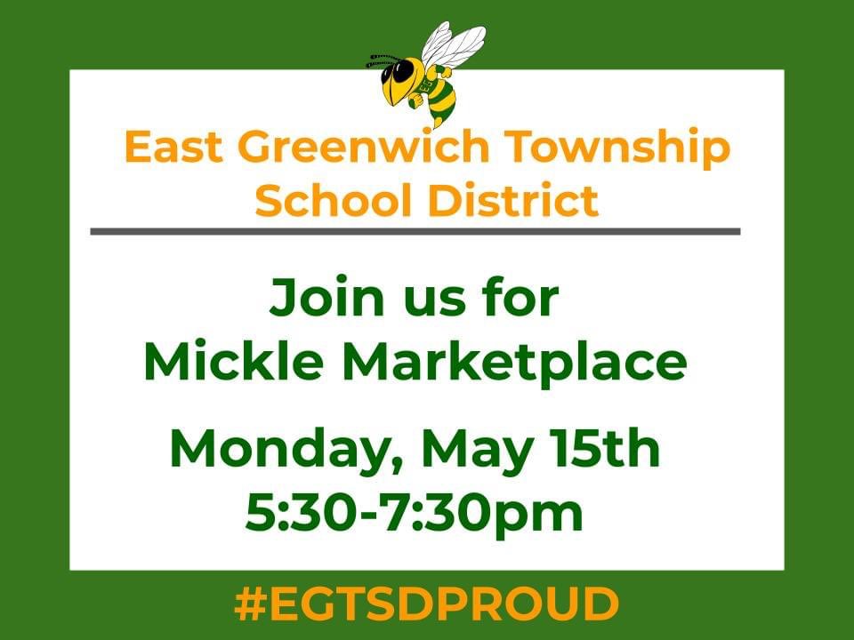 WeAreEGTSD's tweet photo. It will be a beautiful evening for Mickle Marketplace! #EGTSDproud https://t.co/bYzJVObLUm