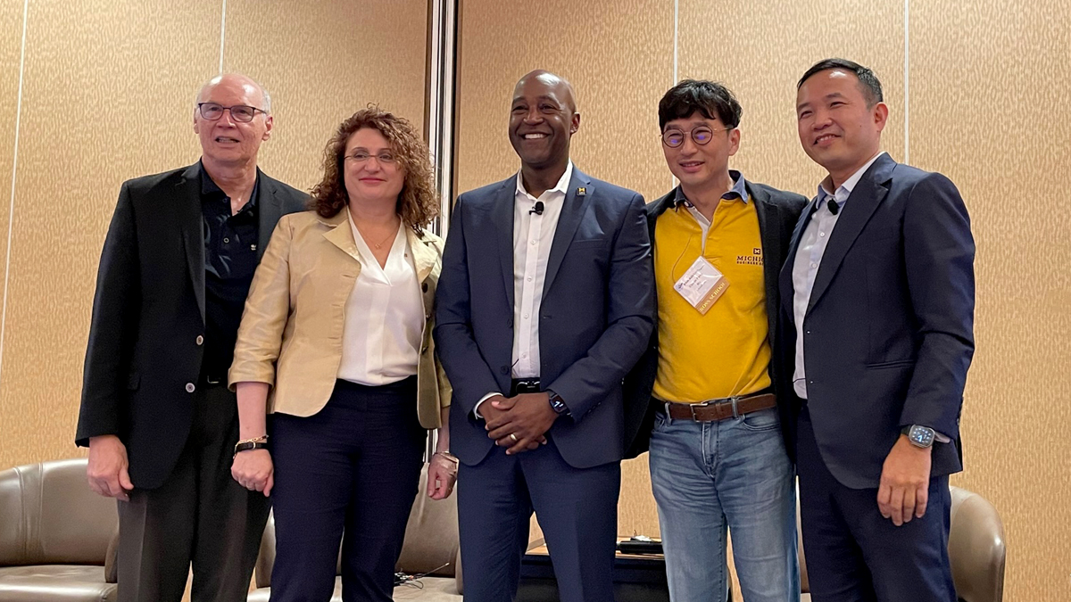 PWindastry's tweet photo. UMichiganNews: RT @UM_cghe: In #Singapore this weekend, panelists for "Innovations in Healthcare: Global Partnerships, Global Impact"
Incl: 
- @UM_cghe Dir Joe Kolars
- Vice Provost @valeriabertacco 
- Dean @FDuBoisBowman
- Prof William Hwang
- Choon-Pen… https://t.co/9nI3tRtRum
