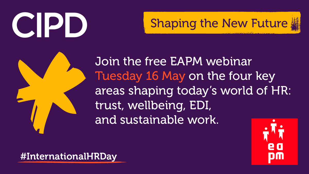 CIPD (@cipd) on Twitter photo Join <a href="/the_EAPM/">European Association for People Management (EAPM)</a> for a free webinar tomorrow (16th May) on The Future of Work with a panel of international speakers including:
@evenbolstad 🚀
<a href="/herdispala/">Herdis Pala</a> 🌍
<a href="/dbaltrusaitis/">Dainius Baltrusaitis</a> 🧠
@cleopapadopoul1 🌳
<a href="/evrimkuran/">Evrim Kuran</a> 📊
Register here: ow.ly/Qngv50OlpzP
#CIPD #HR Join <a href="/the_EAPM/">European Association for People Management (EAPM)</a> for a free webinar tomorrow (16th May) on The Future of Work with a panel of international speakers including:
@evenbolstad 🚀
<a href="/herdispala/">Herdis Pala</a> 🌍
<a href="/dbaltrusaitis/">Dainius Baltrusaitis</a> 🧠
@cleopapadopoul1 🌳
<a href="/evrimkuran/">Evrim Kuran</a> 📊
Register here: ow.ly/Qngv50OlpzP
#CIPD #HR