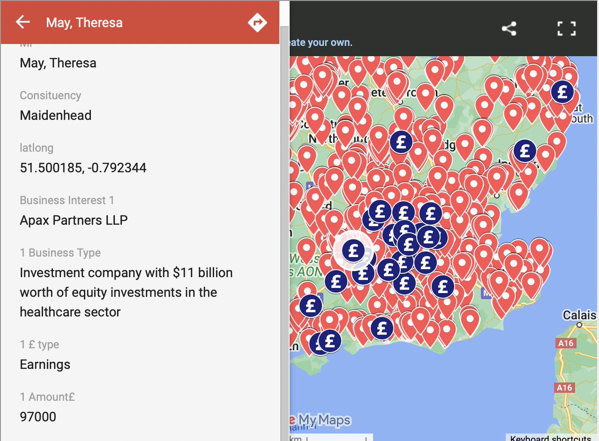 EveryDoctorUK's tweet image. Erm, Theresa May was given £97,000 by an investment company with $11 billion worth of equity investments in the healthcare sector.

She was given it for making a speech. 

It falls within the rules. But are you happy about it? 

We&apos;re not🚨
👉everydoctor.org.uk/map-of-nhs-pri…