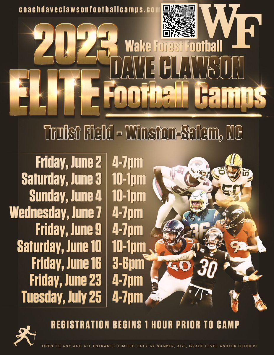 Thank you <a href="/WakeFB/">Wake Forest Football</a> for the camp invite !