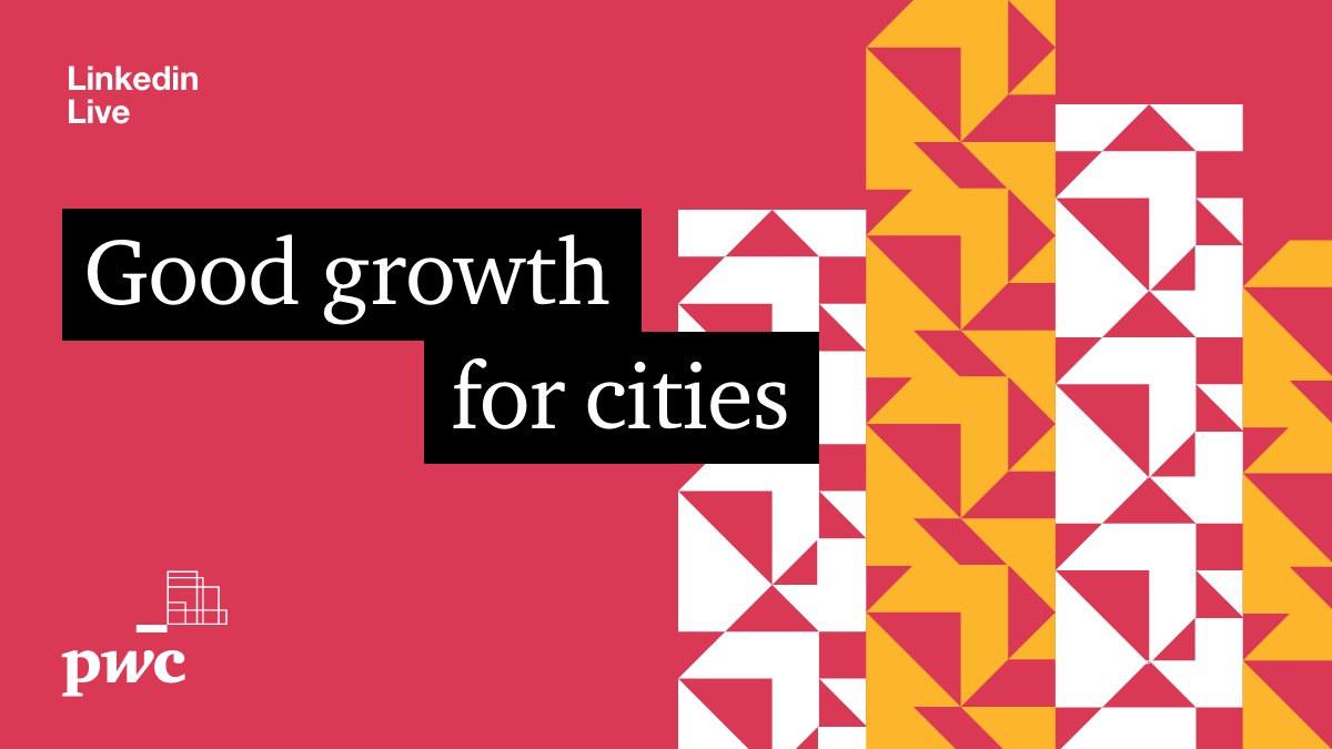 I'm looking forward to launching <a href="/PwC_UK/">PwC UK</a>'s Good Growth For Cities Index. It's one of our most important campaigns -finding out what is making some of our cities really stand out, and how others can improve. Join us live on LinkedIn on Tuesday 23rd May 0830 bit.ly/3Bqum6X