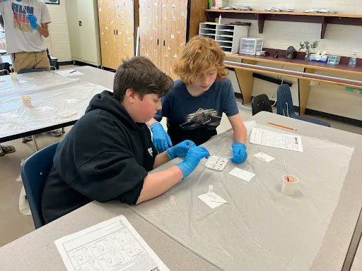 Freedom_MS_SCPS's tweet image. Ms. Kabza&apos;s students participated in a CSI forensic training activity.
